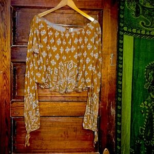 Free people size medium boho crop top
